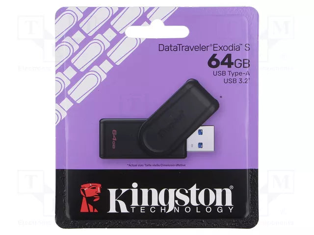 Chiavetta Pen Drive USB 3.2 Exodia "S" Kingston 64 GB