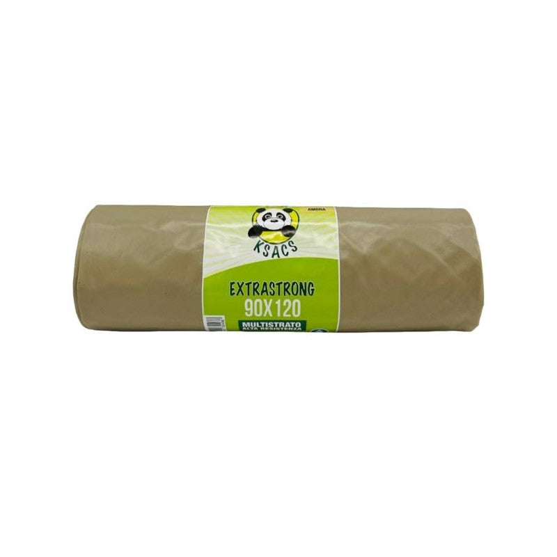 Buste Rifiuti Nettezza Urbana 90x120 colore Ambra 1 kg. grammi in Rotolo
