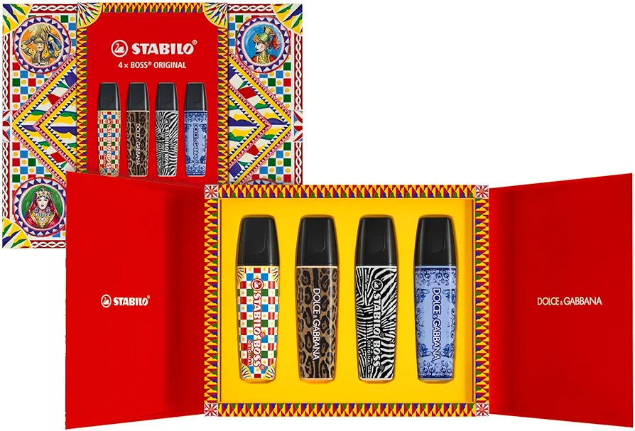 Stabilo Cofanetto da 4 evidenziatori Dolce & Gabbana