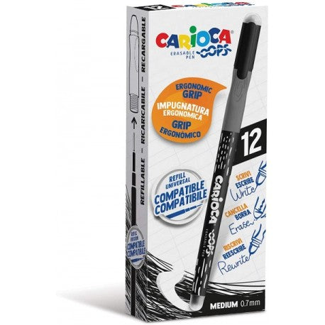 Penna cancellabile Carioca OOPS con Tappo