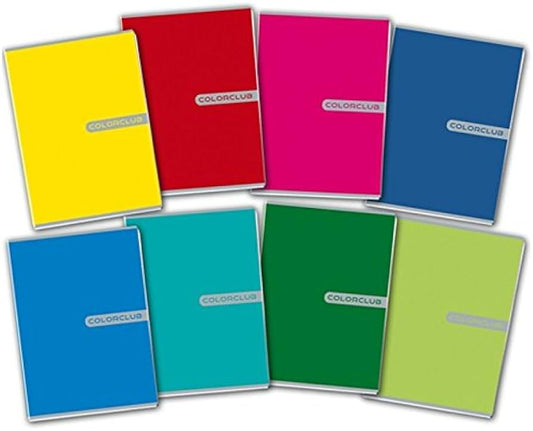 Quaderno A5 Blasetti Color Club 20FF. +1 80GR. Cf. 10 Pz.