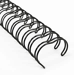 Dorsi spirale in Metallo WireBind Leitz Diam. DIVESI 2:1 Col. Nero cf. 50