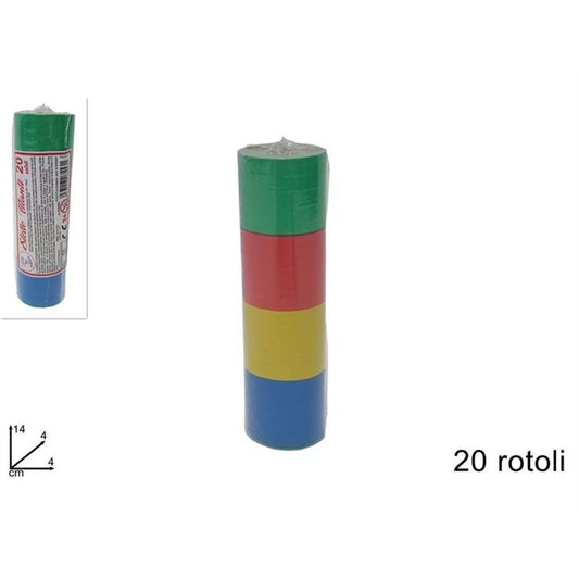 Stelle filanti in Carta 20 rotoli x Carnevale in Bustina Singola