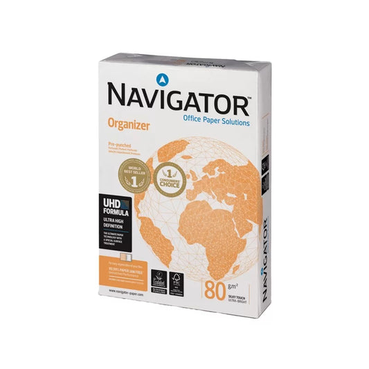 Carta A4 Navigator Organizer a 4 fori 80gr 500 ff.