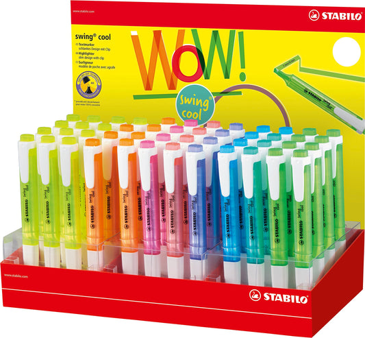 Stabilo Evidenziatori Swing Cool l da 48 pz. Colori Assortiti Fluo