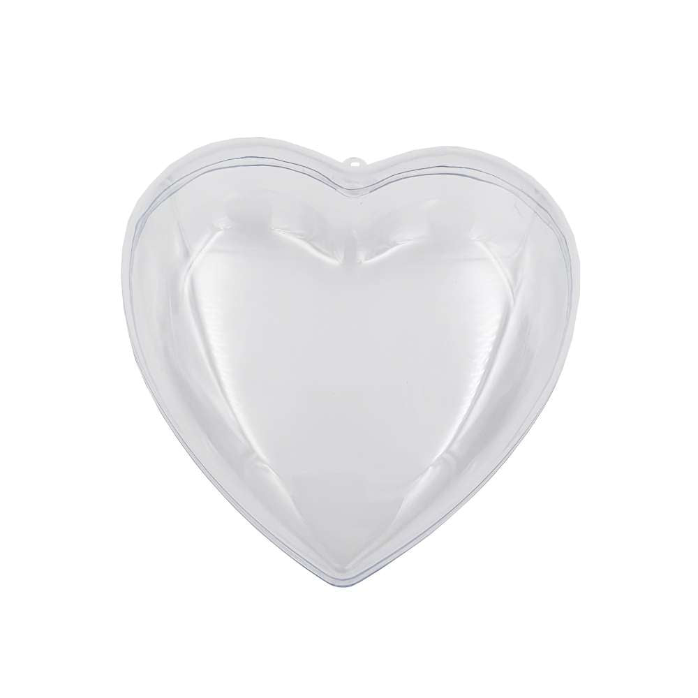 Cuori in Plastica Trasparente varie misure 5 pz.