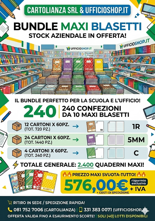 BUNDLE MAXI BLASETTI FANTASIA VARIE RIGATURE 2024/2025