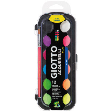 Acquerelli 12 Colori Giotto Fluo