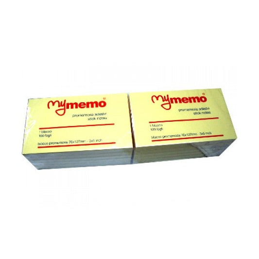 Blocchetti Adesivi 127X76 Colore Giallo  fogli