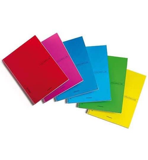Quadernone Blasetti Color Club 70FF.+1 Spiralato in PPL cf. 6 pz.
