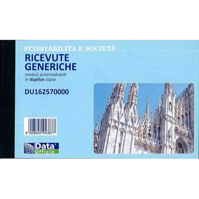 Blocco ricevute Denaro  Generiche 50x2 Autocopianti 10x16,8