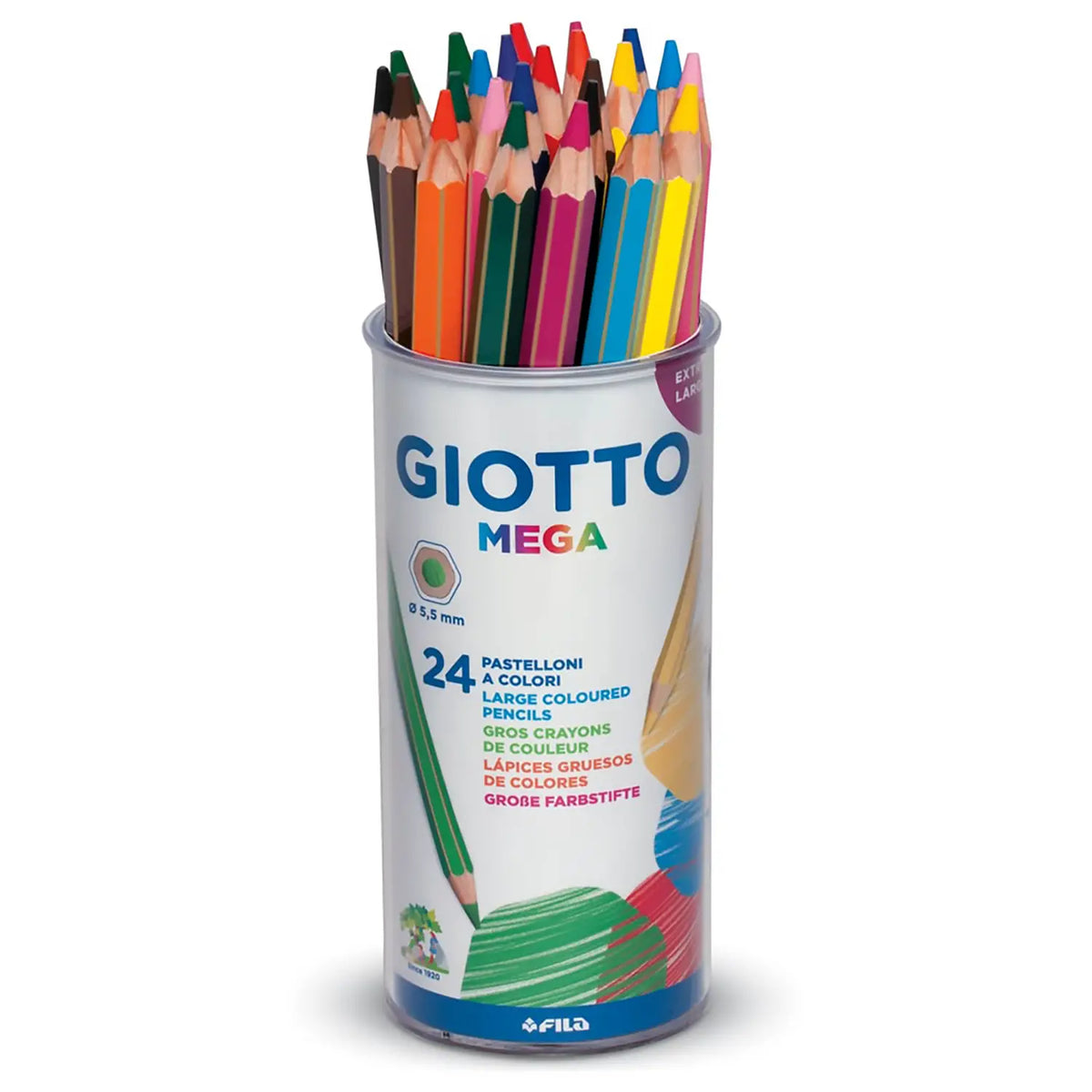Pastelli Giotto Mega 24 Colori