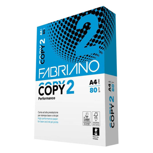 Carta A4 80GR. Fabriano Copy 2 risma da 500 Fogli