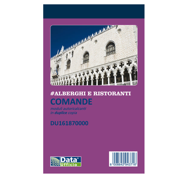 Blocco Comande 25x2 Autocopiante 16,80x10