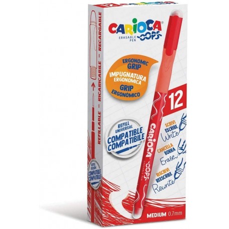 Penna cancellabile Carioca OOPS con Tappo