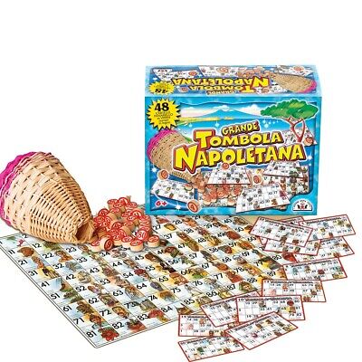 Gioco di Società " La Grande Tombola Napoletana "  48 Cartelle