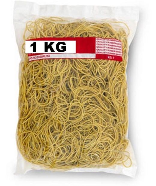 Elastici in Gomma da 1kg. 1,6MM. Gialli